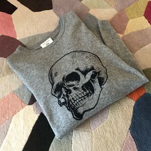 Autumn Cashmere x Kitson Skull Sweater